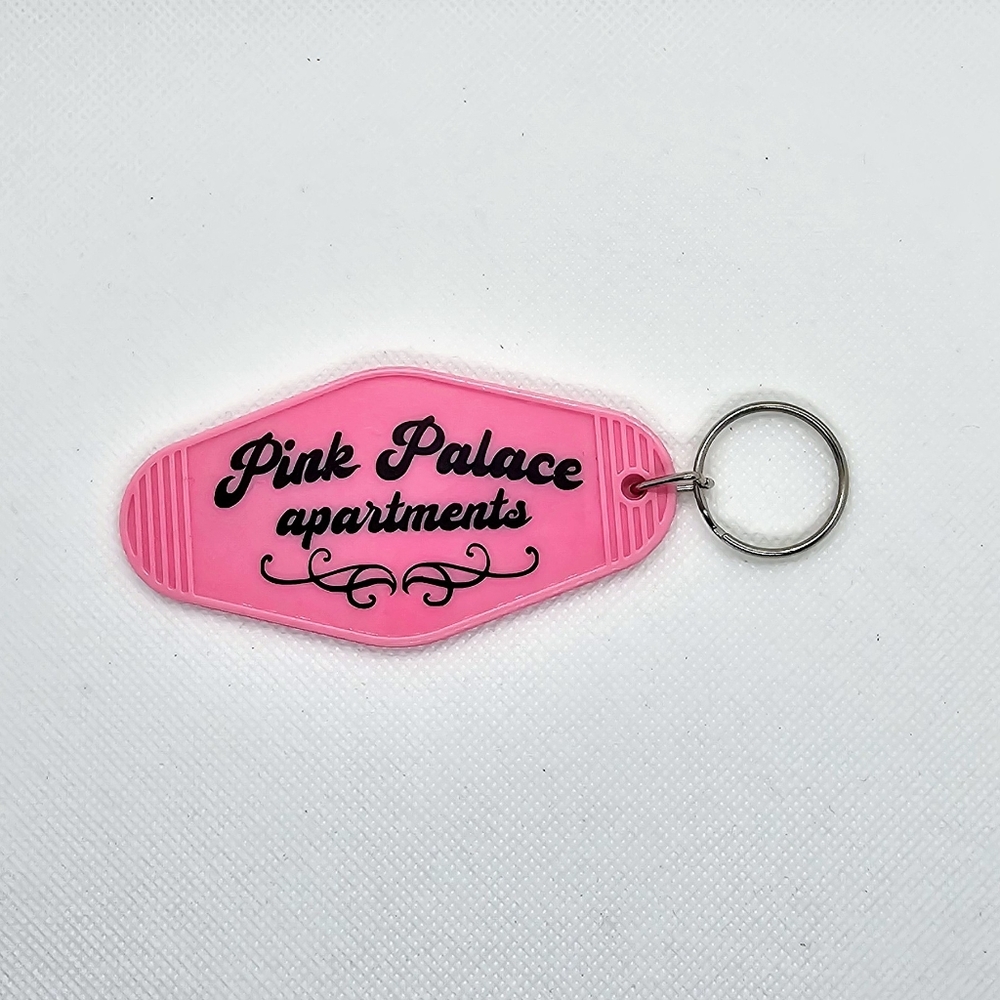 Coraline Inspired Keychain for the Pink Palace Apartments! Hotel/Motel Style Key